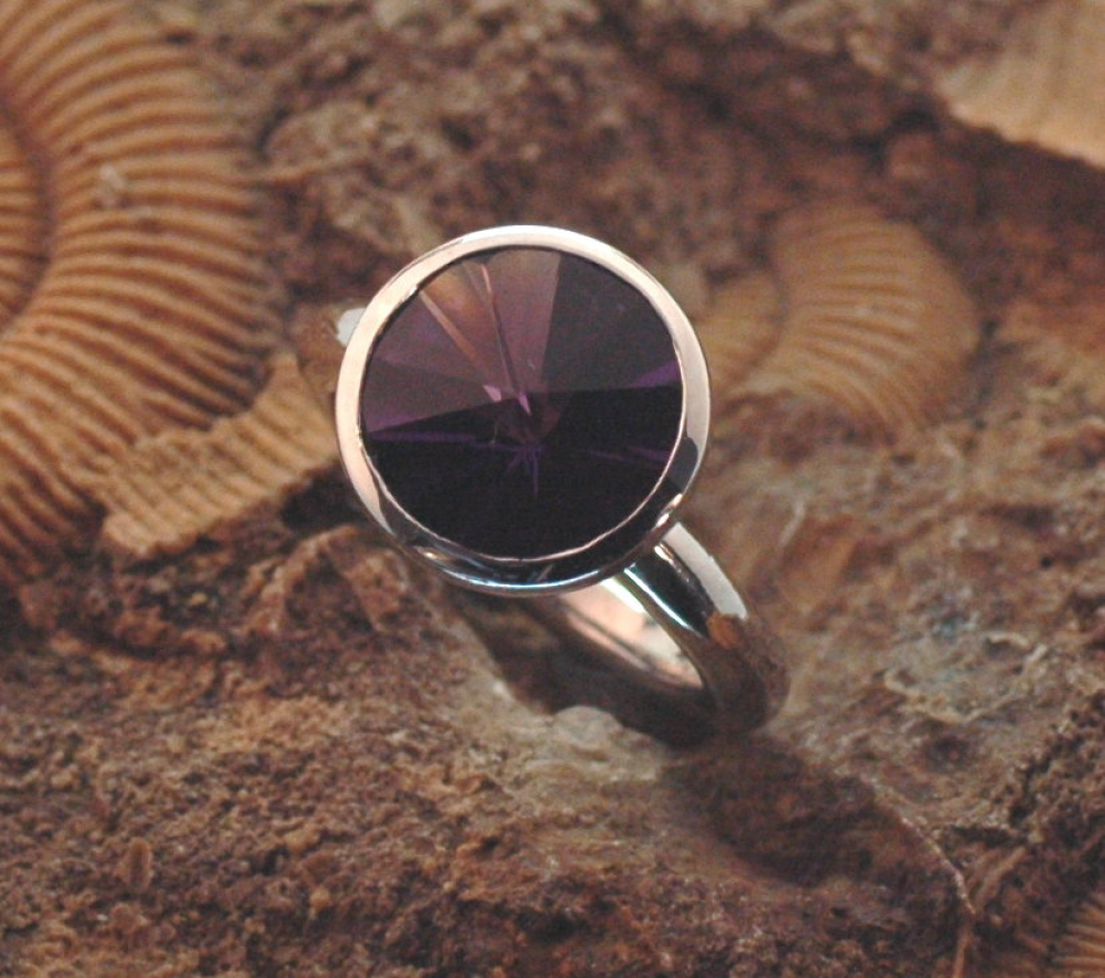 Amethyst-Ring Silber Fancycut